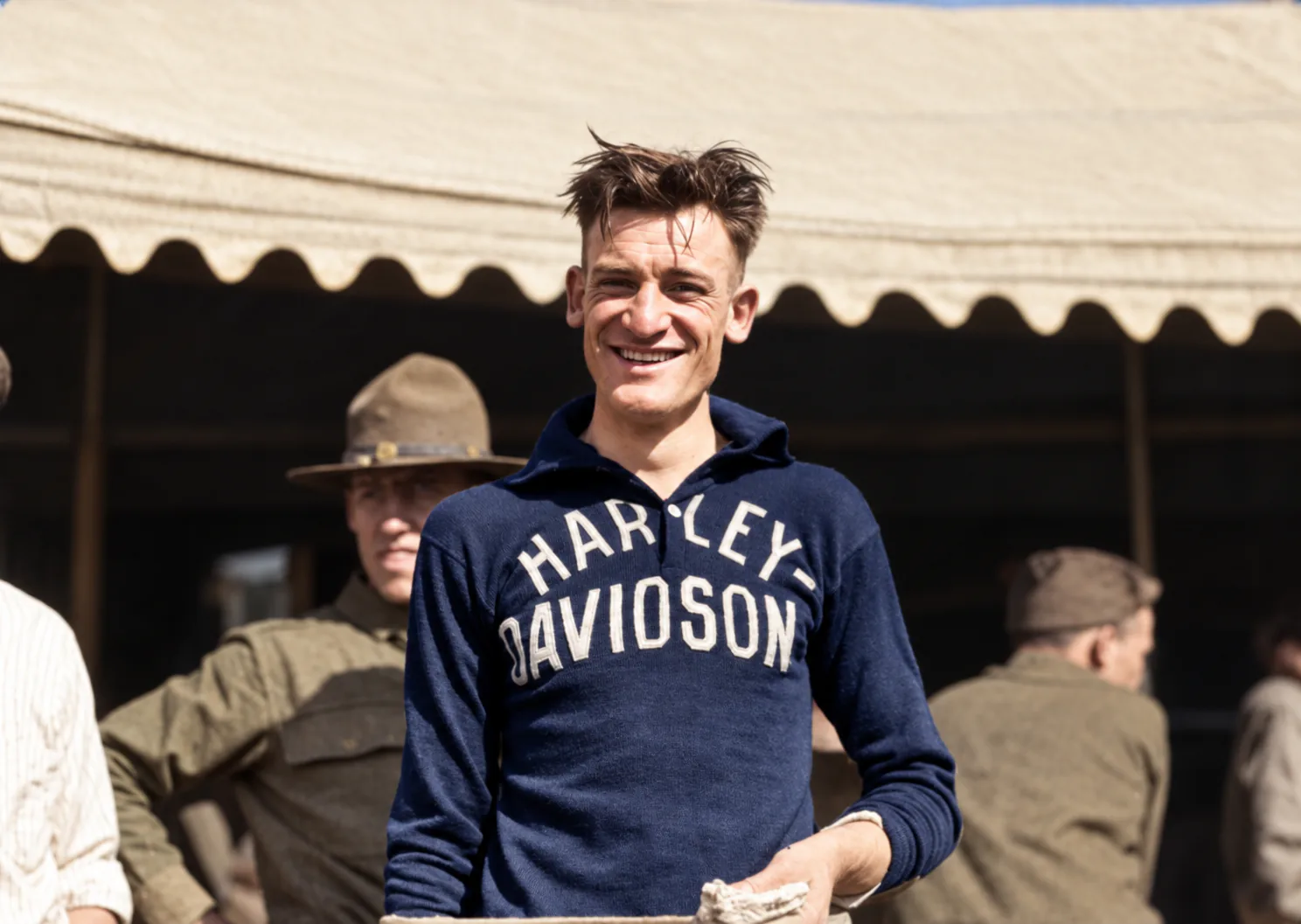 Restored and colorized portrait of Leslie Parkhurst